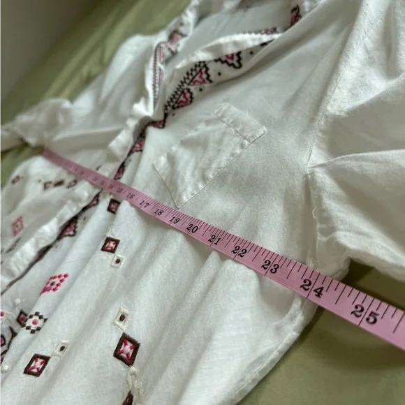 Johnny Was 3J Workshop Embroidered Women’s Shirt - Size XL - 100% Cotton - NWOT - Picture 10 of 11